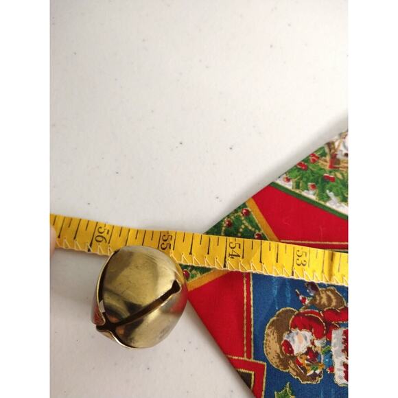 Vintage Hand-Made Table Runners (55”) – Santa Claus Postcards & Bells – Lot of 4 - Picture 5 of 10